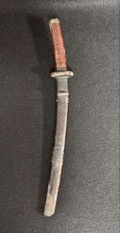 時代物 年代物 古銅 十手 兜割 鉢割 45,5cm 台座付き 甲冑 武具