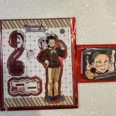 鬼滅の刃 バレンタイン 2026 不死川玄弥　アクリルスタンド　缶バッジ　セット