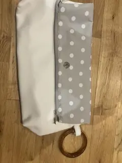 水玉模様 クラッチバッグ