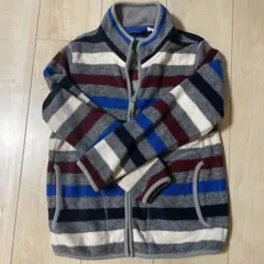 UNIQLO ストライプ フリースジャケット 130cm
