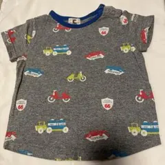 chocola ベビー 半袖Tシャツ 80cm グレー 車柄のサムネイル