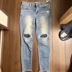 AZUL BY MOUSSY ダメージスキニージーンズ