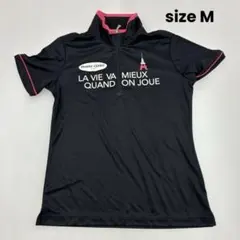 【美品】marie claire レディース ゴルフ ハーフジップ シャツ Mのサムネイル