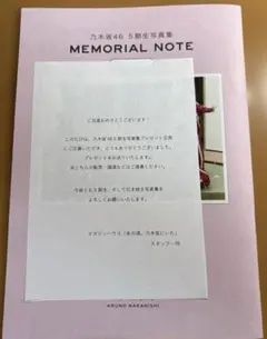 乃木坂46 5期生写真集 「あの頃、乃木坂にいた」 アザーカットミニブックのサムネイル