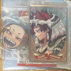 ヒロアカ 切島鋭児郎 パブミラー風 アクリルステッカー 全サ 缶バッジ セット