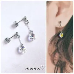 スワロフスキーピアス❤︎シルバー