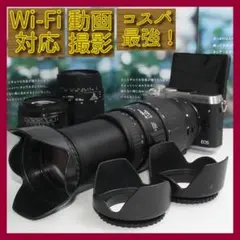 ❤️予備電池付き❤️CANON EOS M6 超望遠ダブルズームセット