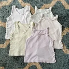 西松屋 ベビー タンクトップ・キャミソール 5枚セット