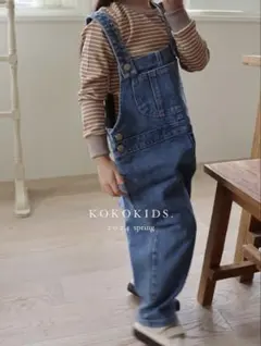 kokokids ♡ 24ss canvas overall for denim
