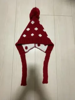 ボンボン付きニット帽　キッズ用