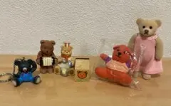 くまグッズ　キーホルダー　ぬいぐるみ　マスコット　テディベア　平成レトロ