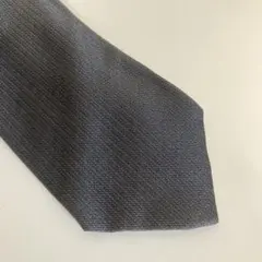 ［値下げ］イタリア製BELLUMORE ダークグレー ストライプ ネクタイ光沢