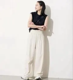 2024JOURNAL STANDARD　 ナイロンストレッチワイドパンツ 38