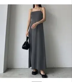 Louereグレー キャミワンピース