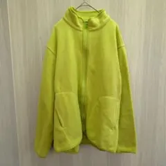 ユニクロ アウター ジャケット フリース ボア グリーン メンズ Lサイズ