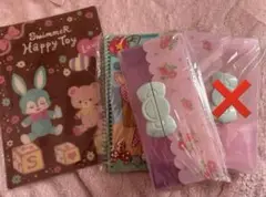 SWIMMER スイマーの筆箱 下敷き ノート3点セット