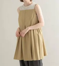 KBF タックプリーツミニワンピース
