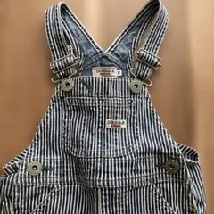 DOUBLE.B ストライプオーバーオール　Sサイズ　70-80