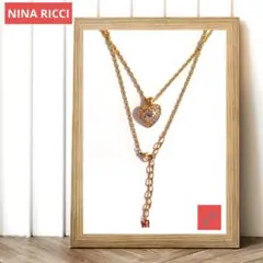 【美品❗️】NINA RICCI ニナリッチ ハート ネックレス