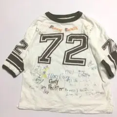 デニムダンガリー　らくがきTシャツ　110cm