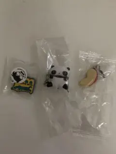 たれぱんだ コナン おべんとうの中身　めじるしアクセサリー　ガチャ　3点セット
