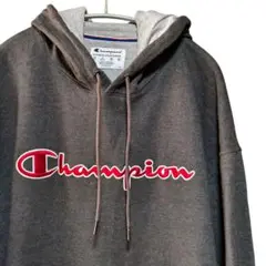 Champion グレー フード付きパーカー