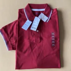 UNIQLO XXL レッド ドライカノコライン　半袖ポロシャツ　新品タグ付き