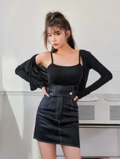 DAZY シンプル　キャミトップ＆フロントボタン　ジャケット