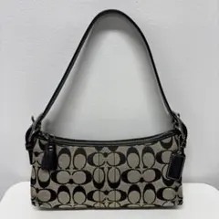 COACH コーチ 6371 シグネチャー ワンショルダーバッグ 肩掛け　黒