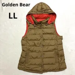 【Golden Bear】ダウンベスト フード付き　リバーシブル　軽量