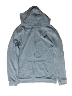 asics アシックス　グレー　パーカー　XXL