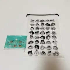 ASOKO×クレヨンしんちゃん　クリアケース　巾着袋