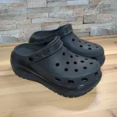 crocs メガクラッシュ クロッグ ブラック 27.0cm 厚底 中古