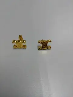 CELINE トリオンフ ピアス ゴールド