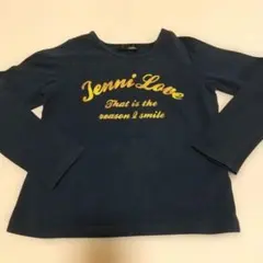 JENNI love 長袖Tシャツ ネイビー ロゴプリント