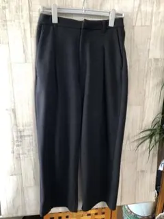 ダークグレー ワイドパンツ M