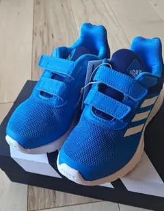 adidas 青 19.0cm GW0393 スニーカー ベルクロ