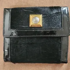 GIANNI VERSACE 二つ折り財布 ハラコ クロコ型押し 太陽神のサムネイル