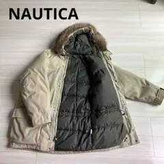 １６日まで価格！NAUTICA ノーチカ　ダウンジャケット　カーキベージュXXLのサムネイル