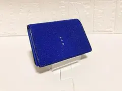 ★簡易梱包版★【新品・高級品】ガルーシャ名刺入れ　キャビア　シーブルー