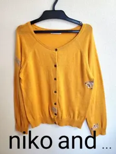 最終値下げ☆niko and ... ニコアンド くま ニットカーディガン