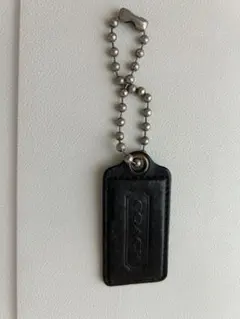 COACH 黒 レザー キーホルダー