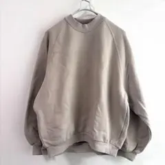 URBAN RESEARCH グレージュ クロップドスウェット ゆったり