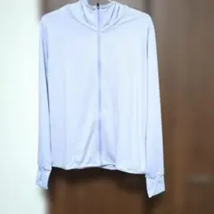 UVカット フルジップパーカー ライトブルーのサムネイル