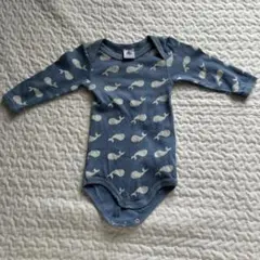 プチバトー ベビー 6m 肌着 クジラ
