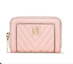 ヴィクトリアシークレット スモール ウォレット ミニ財布ピンク キルティング