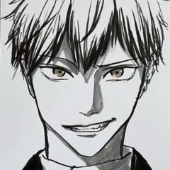 m*a様 ファンアート　手描きイラスト　アナログイラスト　呪術廻戦　禪院直哉