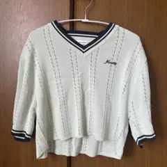 Moussy ライトグリーン 半袖ニット Tシャツのサムネイル