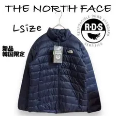 最終価格★ 新品★ノースフェイス　薄手レディースグースダウンジャケット　ネイビL