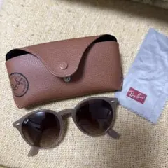 Ray-Ban ラウンド型サングラス ブラウン